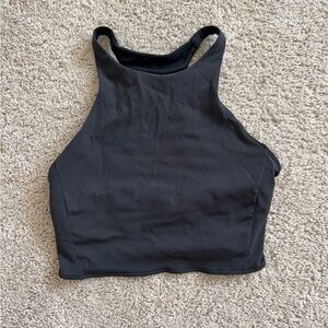 lululemon athletica Black High-Neck Crop Top